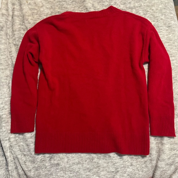 Reformation Brit Regenerative Wool Sweater in Red - Picture 4 of 6